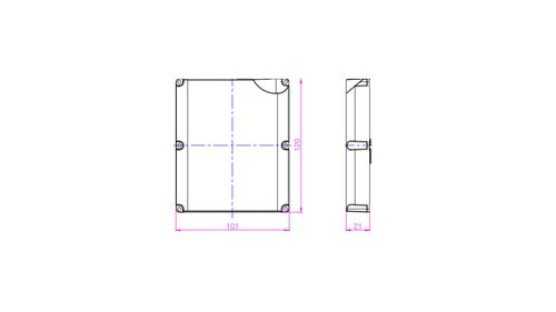 Algiz 8x Expansion Backpack Drawing Back